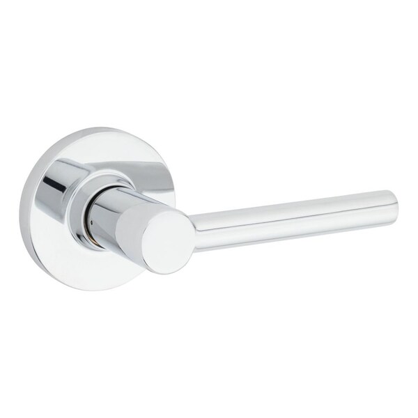 Safelock Reminy Lever Round Rose Passage Lock with RCAL Latch and RCS Strike Bright Chrome Finish SL1000RELRDT-26 - main